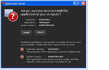 Adobe Air Code Signing