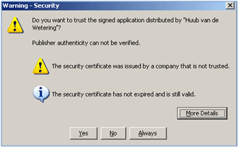 Java Code Signing