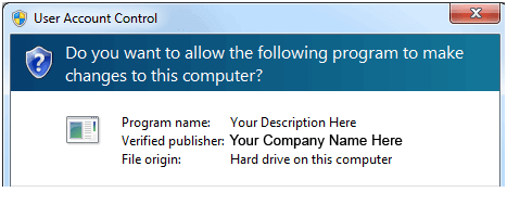 Run with No Code Signing